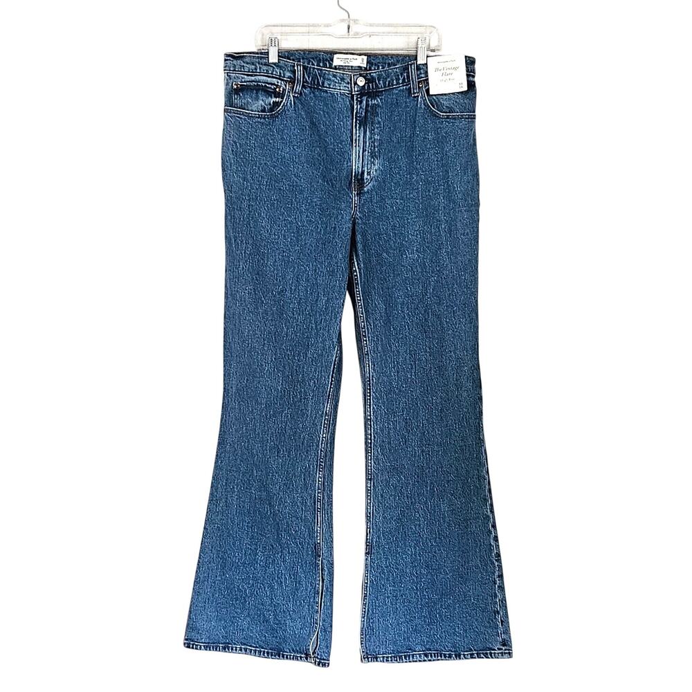 Abercrombie & Fitch Vintage Flare High Rise Jeans sz 33/16 Long NWT